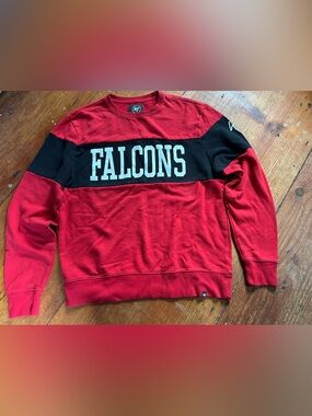 '47 Brand Falcons Red and Black Crewneck Sweatshirt
